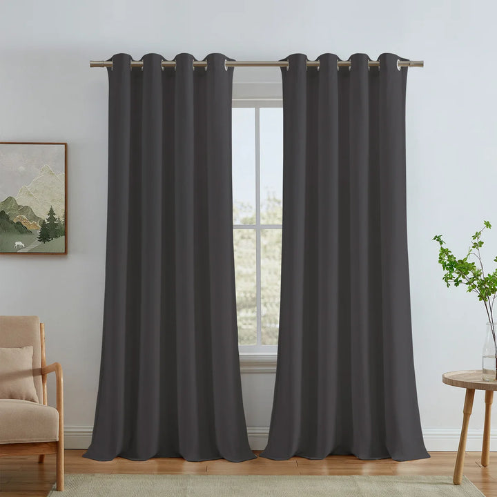 Sun & BLK - Panneau de rideau occultant Velvet Collection, 2 panneaux