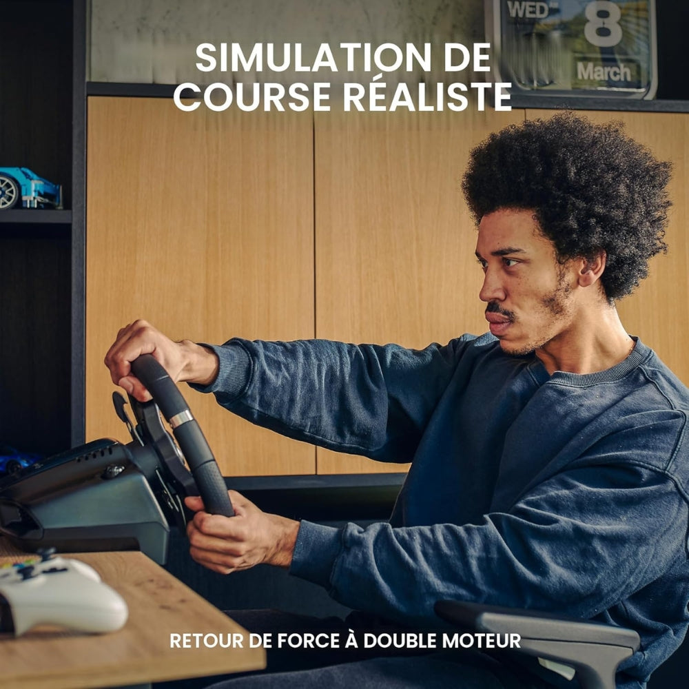 Logitech - Volant de course G920 Driving Force + pédales + levier de vitesse