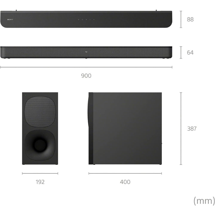 Sony HT-S400 2.1 Channel Soundbar with Wireless Subwoofer