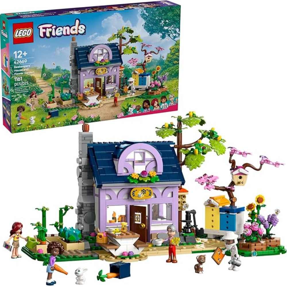 LEGO - Ensemble de construction maison d'apiculteurs et jardin fleuri Friends - 42669