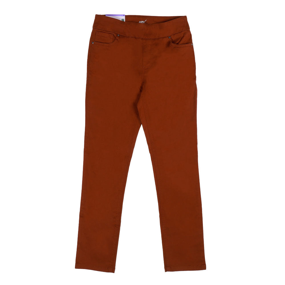 Up! - Women's five-pocket open-front trousers 