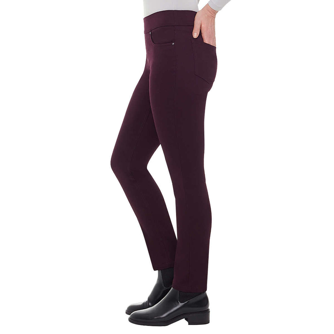 Up! - Women's five-pocket open-front trousers 