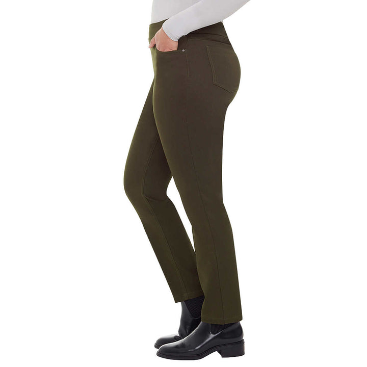 Up! - Women's five-pocket open-front trousers 