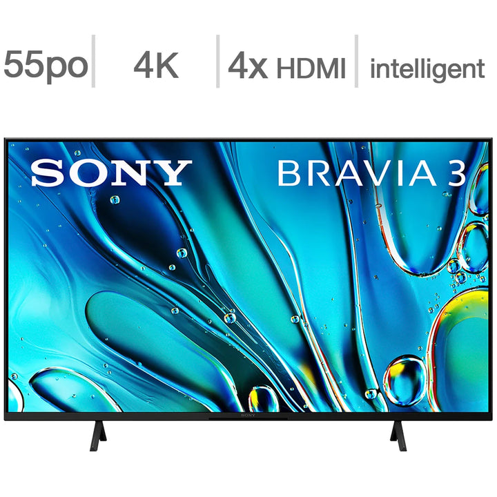 Sony - Téléviseur DEL 4K UHD classe 55 po - série S30C BRAVIA 3C