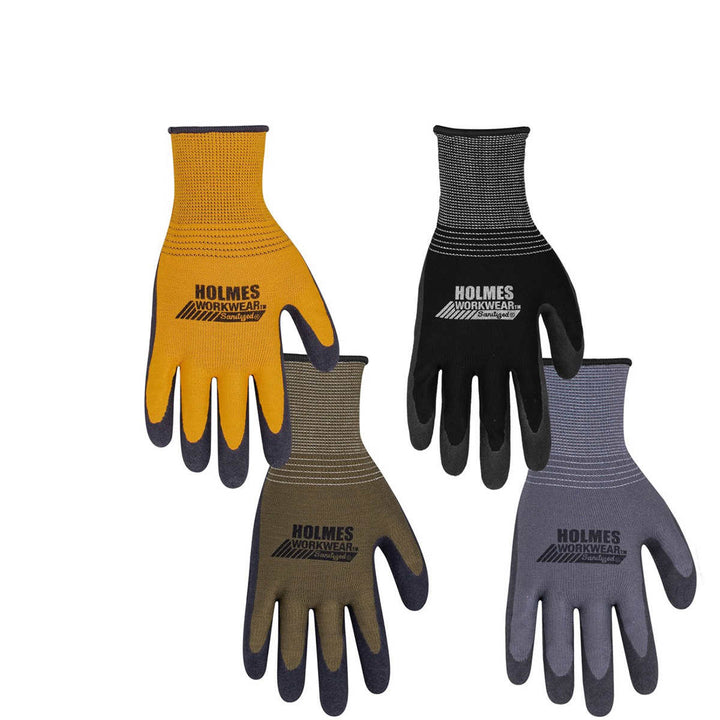 Holmes - Gants enduits de mousse de latex, paquet de 10
