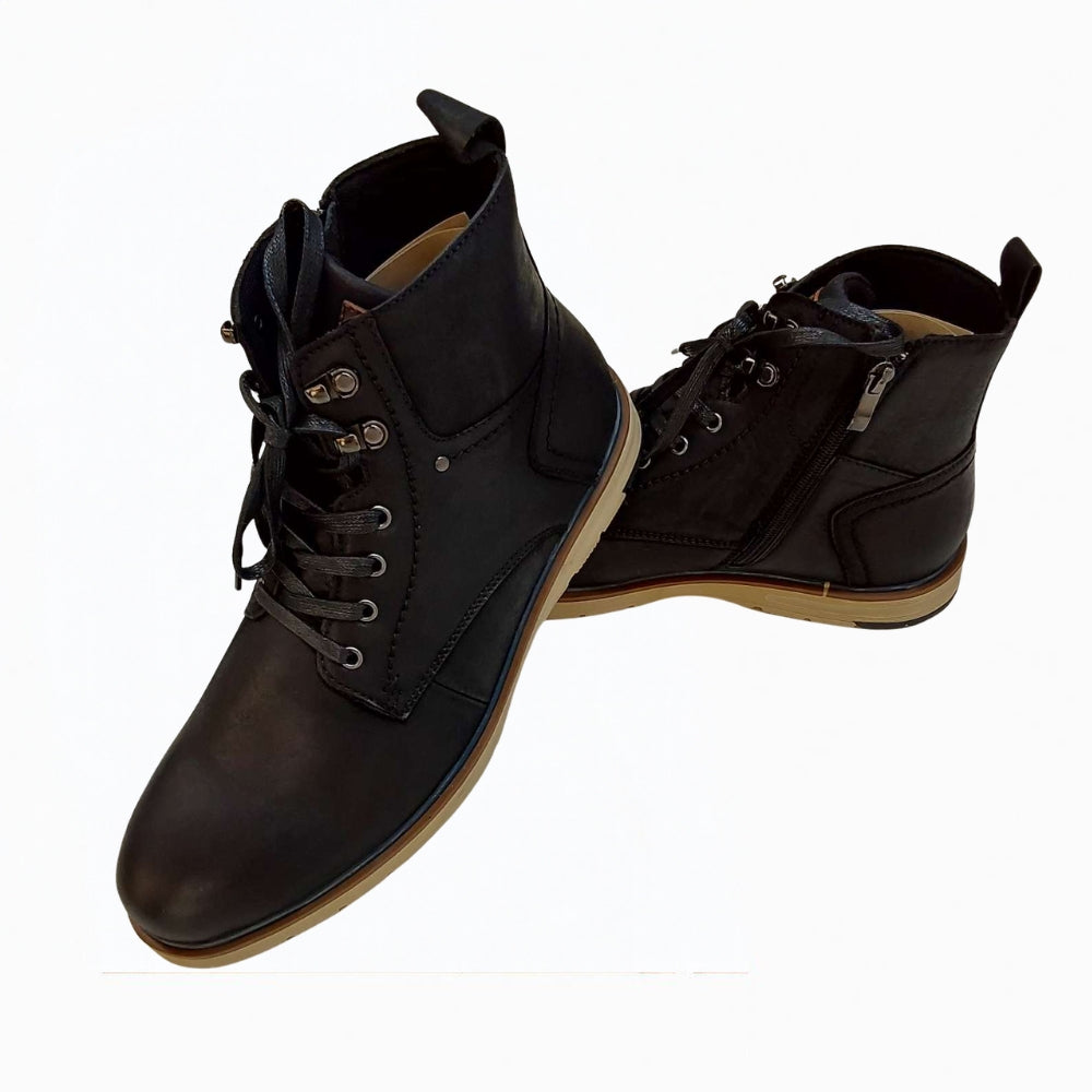 English Laundry Perry - Leather lace-up boots with zipper closure