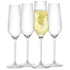 JoyJolt - Verres à champagne en cristal Layla, paquet de 4