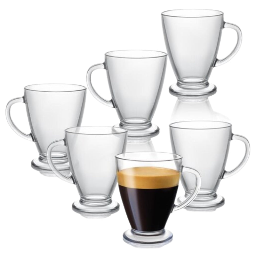 JoyJolt - Set of 6 Declan Glass Mugs 473 ml