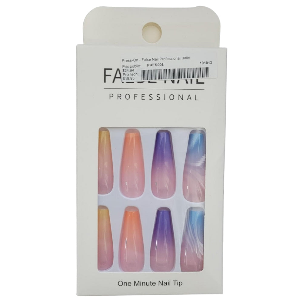 Press-On - Assortiment de faux ongle, 24 pièces