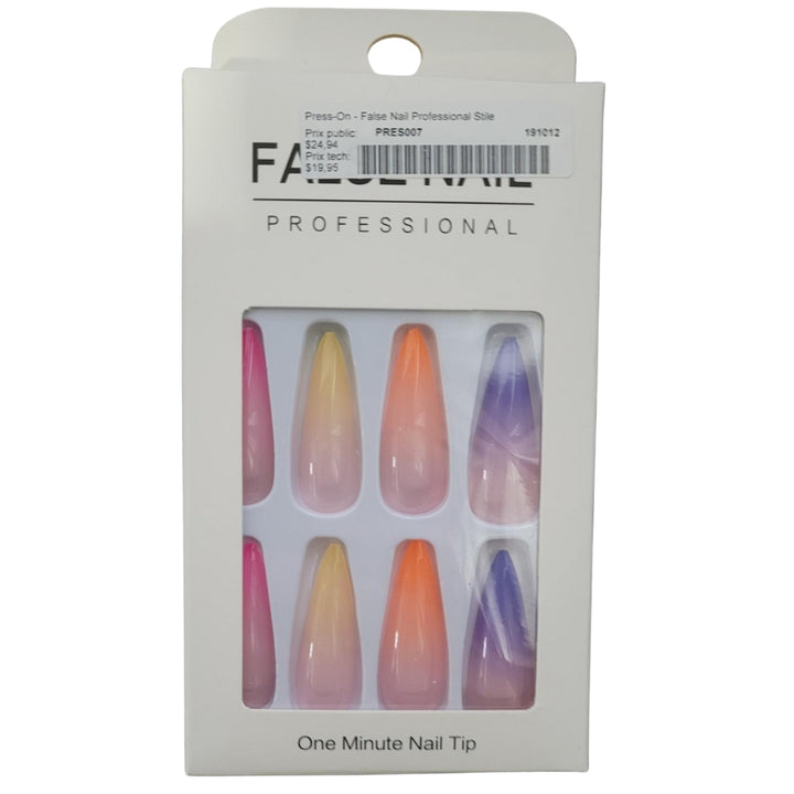 Press-On - Assortiment de faux ongle, 24 pièces