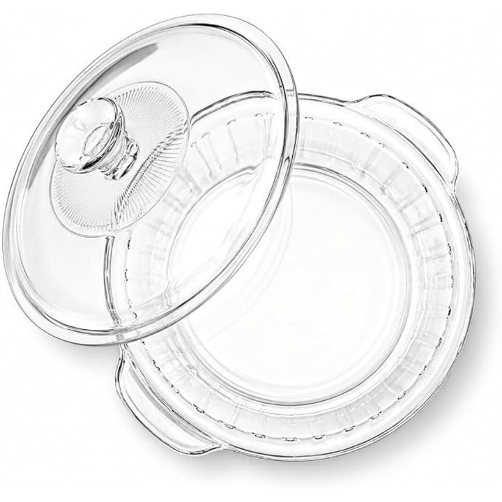 Starfrit - Borosilicate Glass Casserole with Lid and Side Handles, 2.4 L