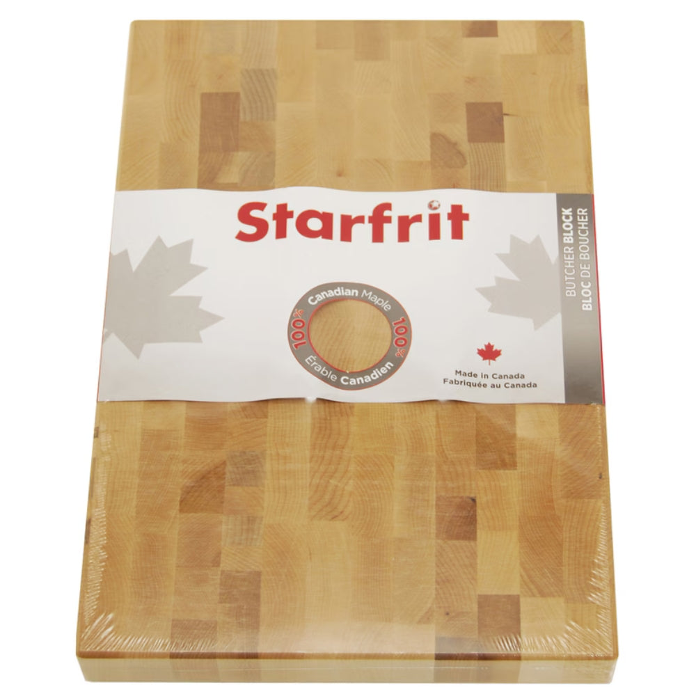 Starfrit - Bloc de boucher en érable, 15 x 10 po