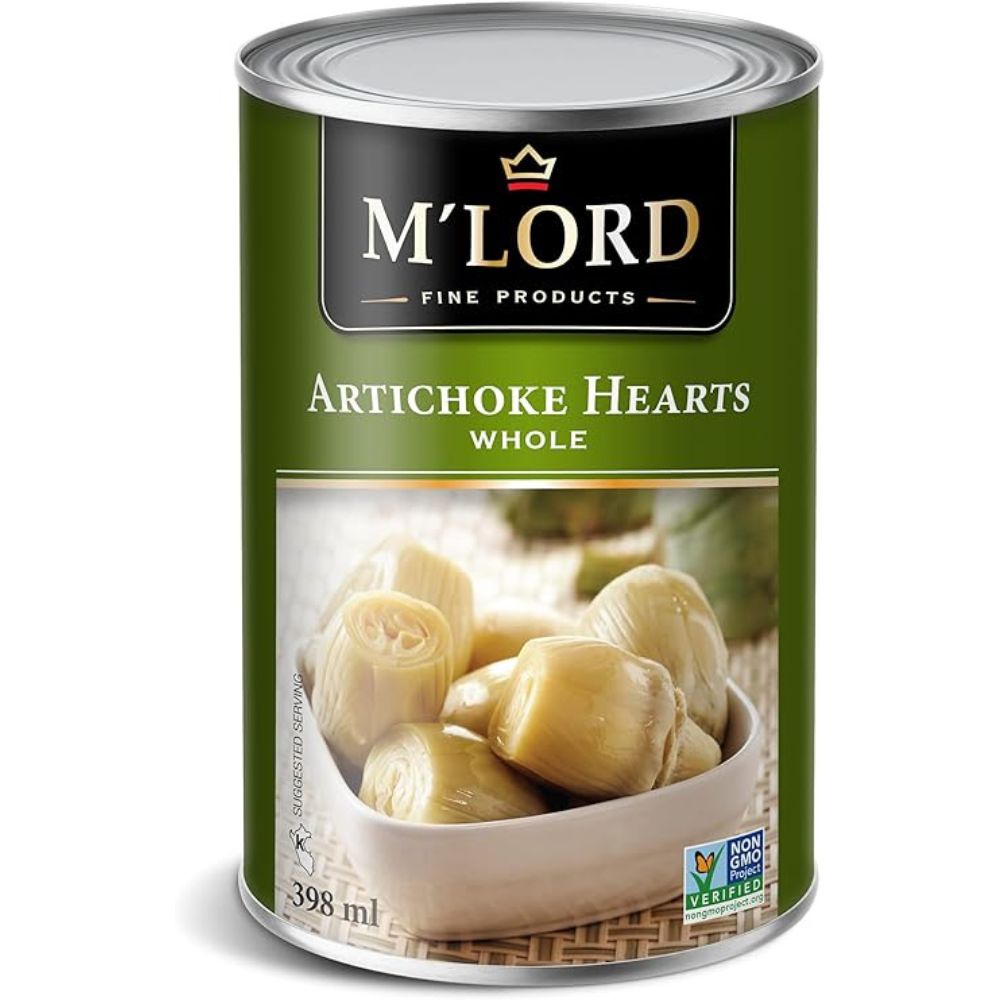 M'Lord - Cœurs d'artichaut, entiers, sans OGM, nutritifs et sains, 398 ml