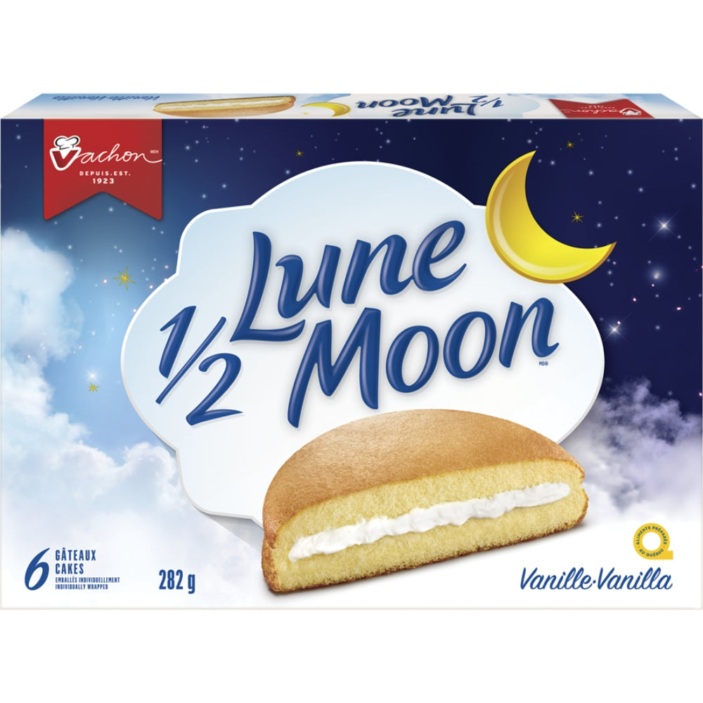 Vachon - Gâteaux ½ Lune moelleux à la vanille
