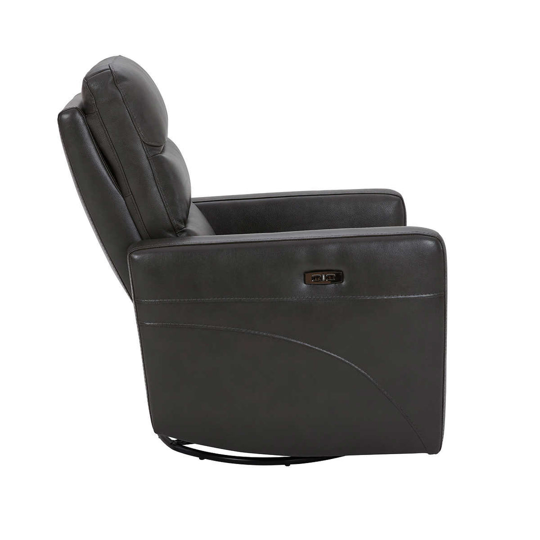 Synergy Home  - Fauteuil inclinable motorisé en cuir Arnie