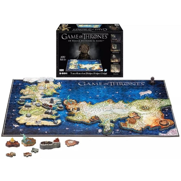 Westeros et Essos - Jeux Game of Thrones 4D casse-tête