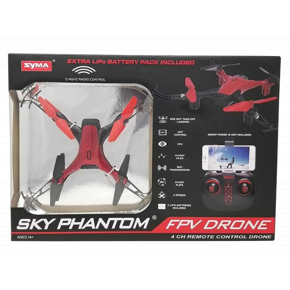 Syma - 4 Channel RC Drone, Sky Phantom FPV 