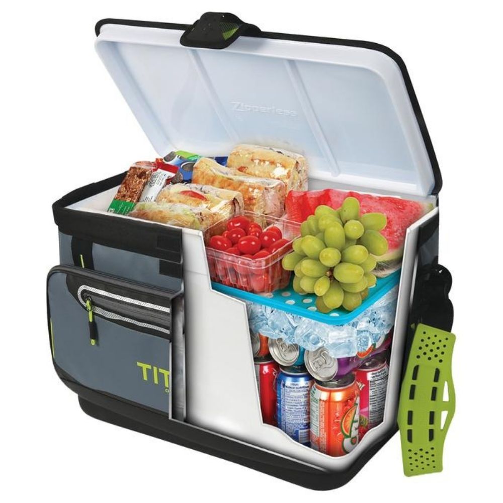 Titan - Glacière sans fermeture à glissière Deep Freeze de 48 canettes