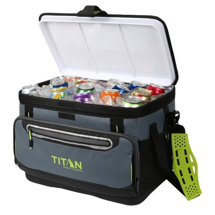 Titan - Glacière sans fermeture à glissière Deep Freeze de 48 canettes