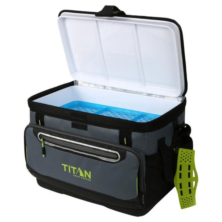 Titan - Glacière sans fermeture à glissière Deep Freeze de 48 canettes