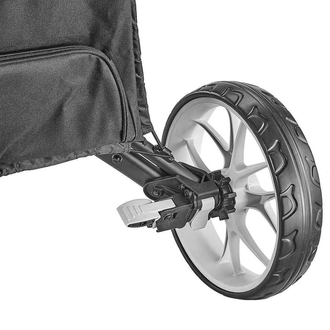 CaddyTek  - Chariot de golf à 3 roues avec roue avant pivotante