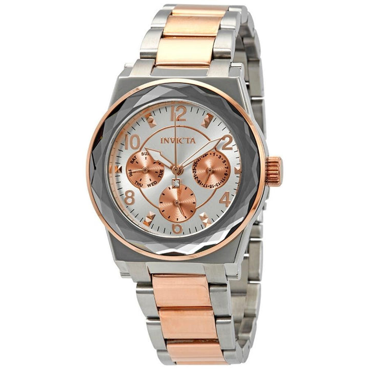 Invicta Angel Multi-Function Silver Dial Two-Tone Women's Watch 22109