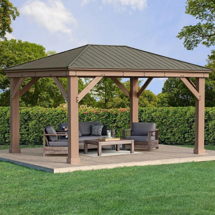Yardistry - Pavillon de jardin de 12 pi × 16 pi