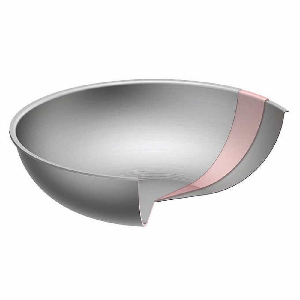 Linkfair Wok with Steamer and Lid - Stainless Steel