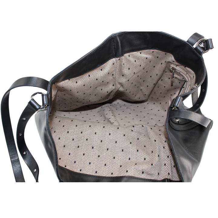 Kate Spade - Grand fourre-tout noir Amelia Pebble Red