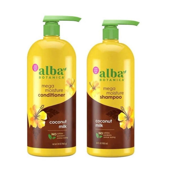 Alba Botanica, - Shampoing et revitalisant au lait de coco  34 fl oz