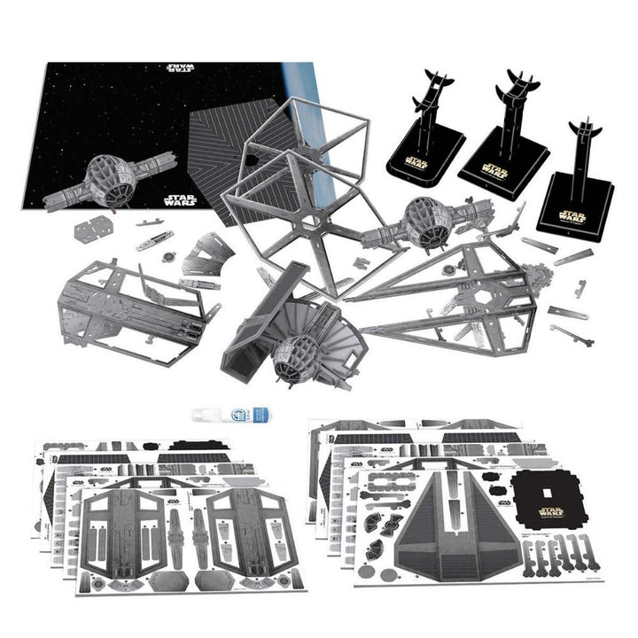4D Cityscape - Modèle de papier de précision 3D