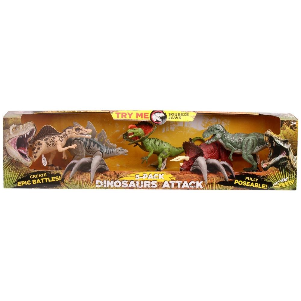 Kid Galaxy - Set of 5 dinosaurs