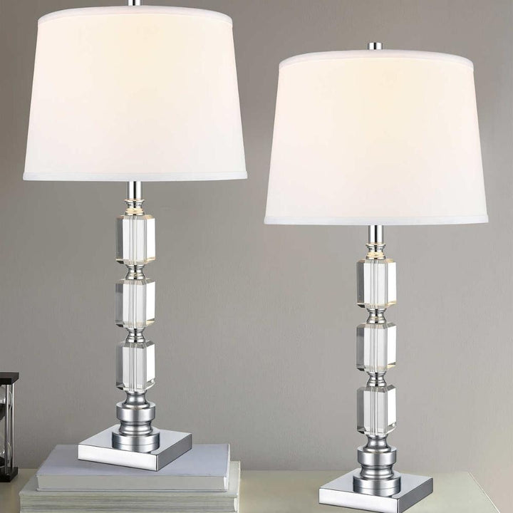 Sydnee - Ensemble de 2 lampes de table en cristal