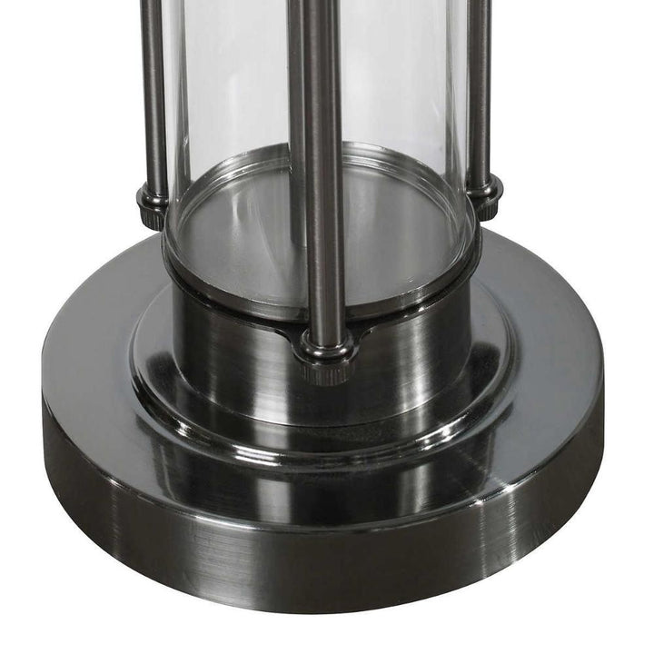 Kris - Ensemble de 2 lampes de table modernes en nickel foncé