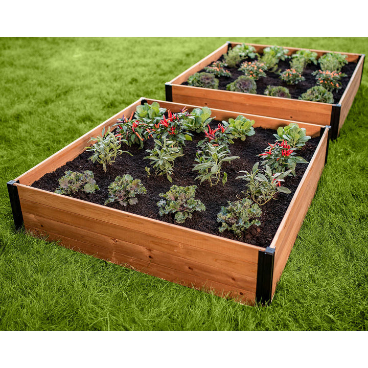 Vita - Ensemble de 2 lit de jardin Mezza 4 pi x 4 pi