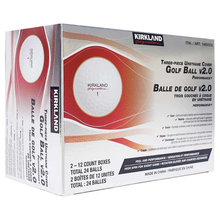 Kirkland Signature - Ensemble de 24 balles de golf V2.0 3 pièces