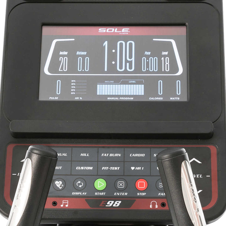 Sole Fitness - Appareil elliptique E98 de 20 po à usage commercial léger