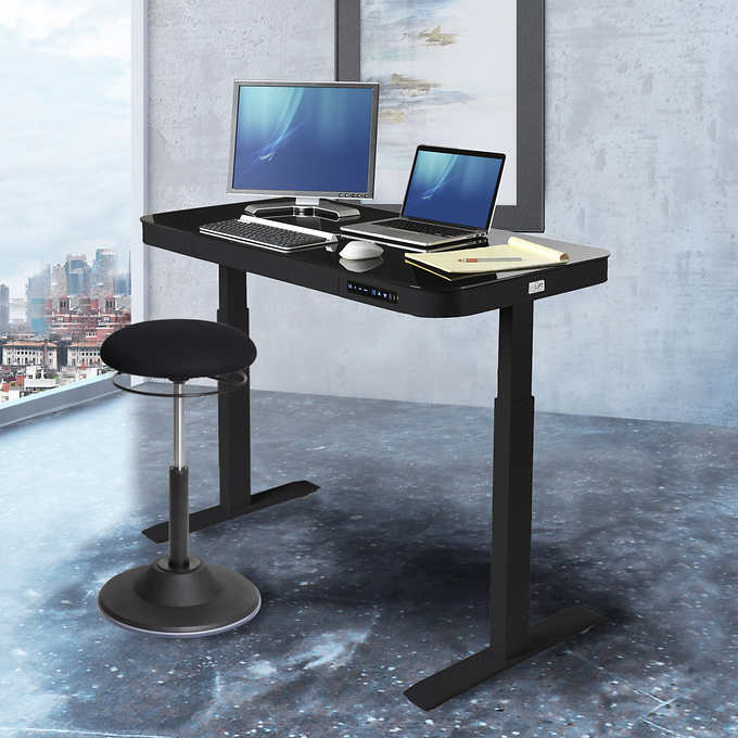 Seville - Bureau ajustable noir