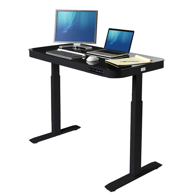 Seville - Bureau ajustable noir