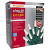 Sylvania Stylit 100-Count Traditional Pure White LED String Lights - 2-Pack