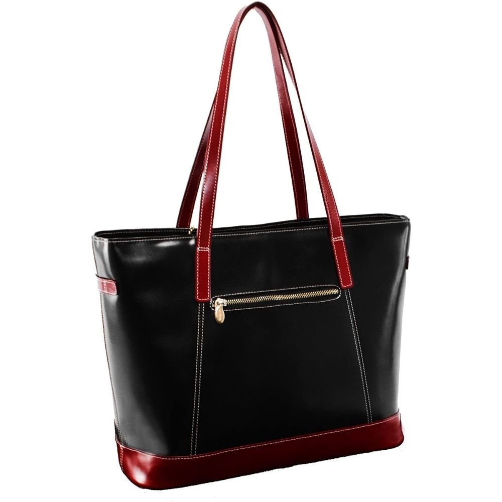 McKlein - Sac en cuir pour femme avec poche pour tablette noir, 97565 USA Serafina