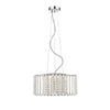 OVE Patience Round Chandelier - Crystal and Chrome