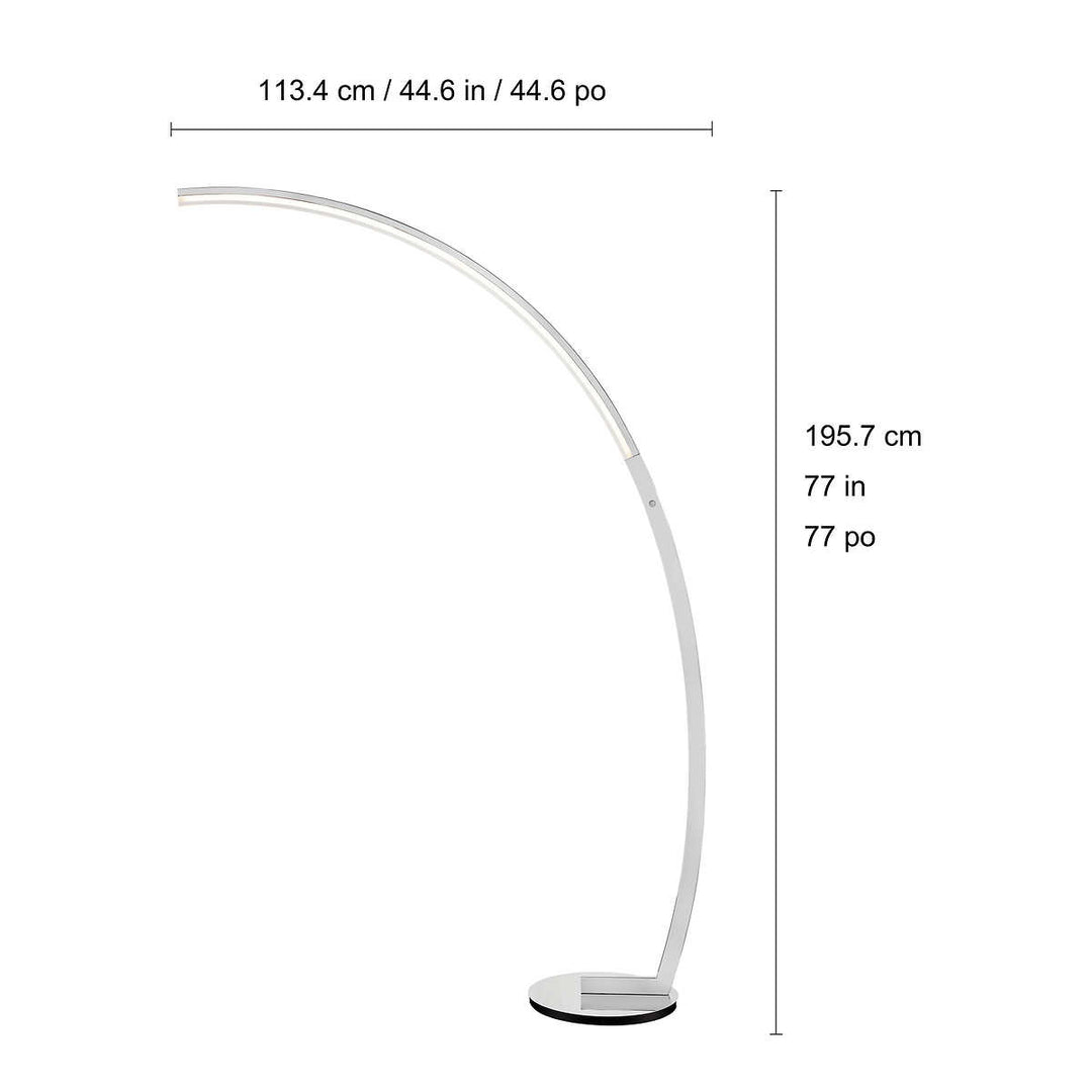 Bridgeport Designs Modern LED Arc Floor Lamp