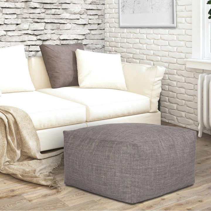 Norka Living - Gray pouf with handle, Beka