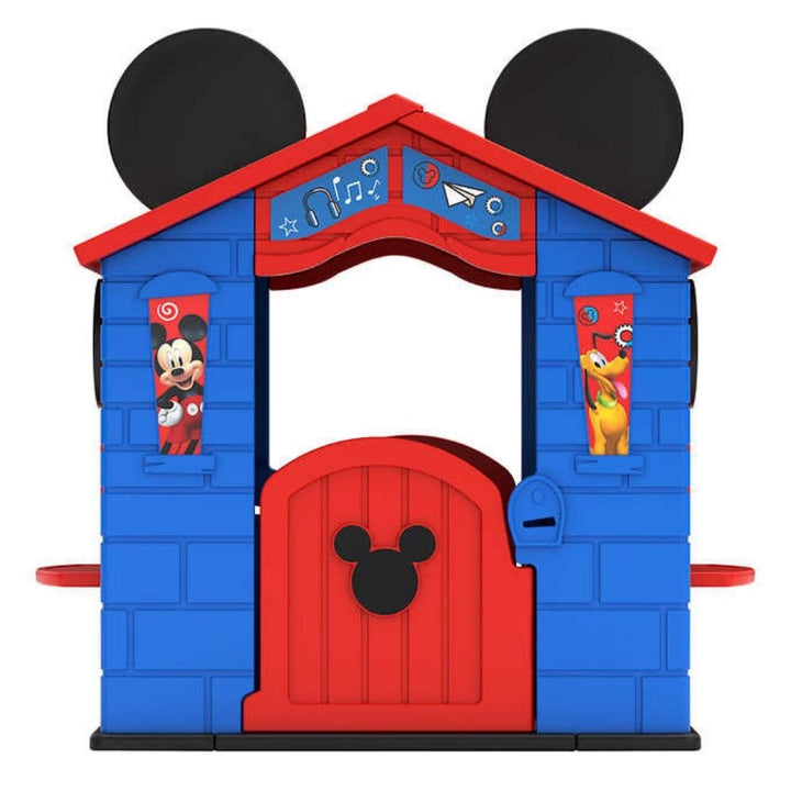 Disney Mickey Mouse Plastic Indoor/Outdoor Playhouse with Easy Assembly