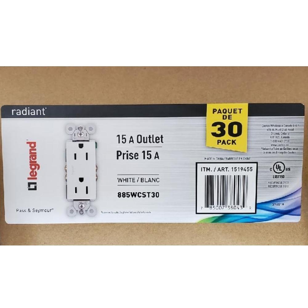 Legrand Radiant Outlet 885WCST30 
