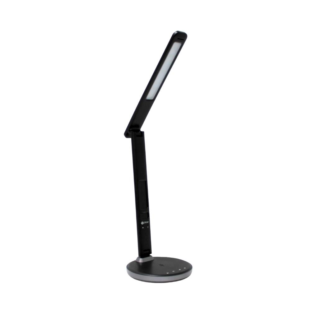 Ottlite - Lampe de bureau assainissante avec horloge et recharge sans fil