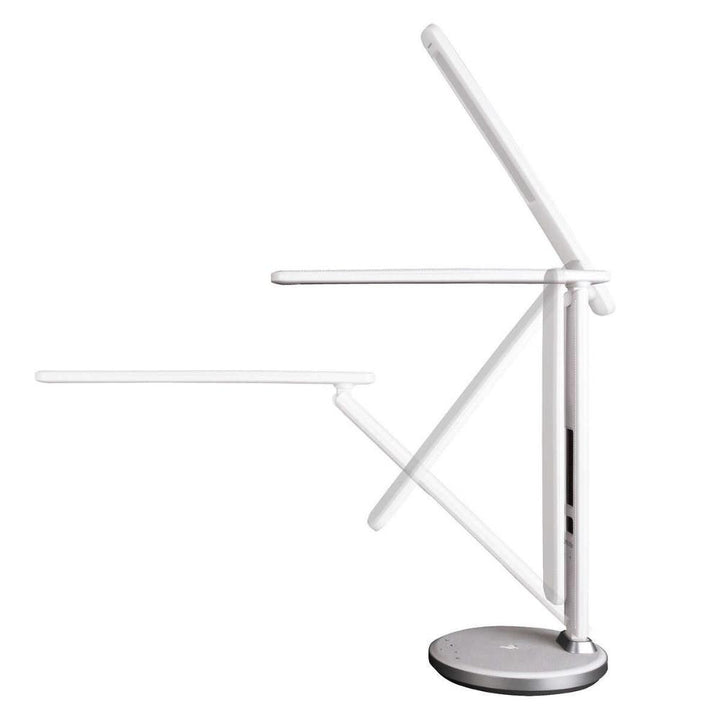 Ottlite - Lampe de bureau assainissante avec horloge et recharge sans fil
