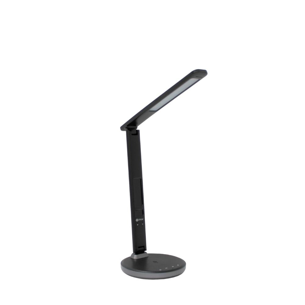 Ottlite - Lampe de bureau assainissante avec horloge et recharge sans fil