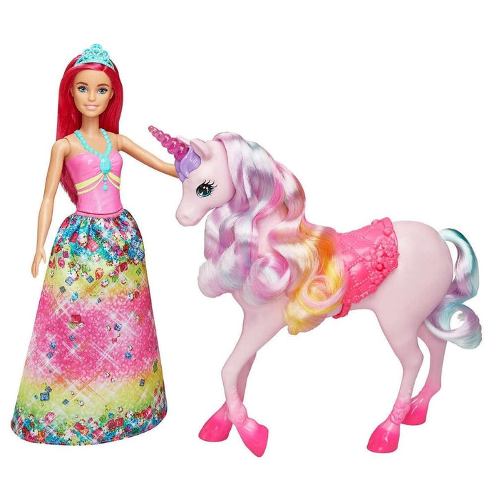 Barbie - Coffret cadeau dreamtopia avec princesses, sirènes, licorne et animaux
